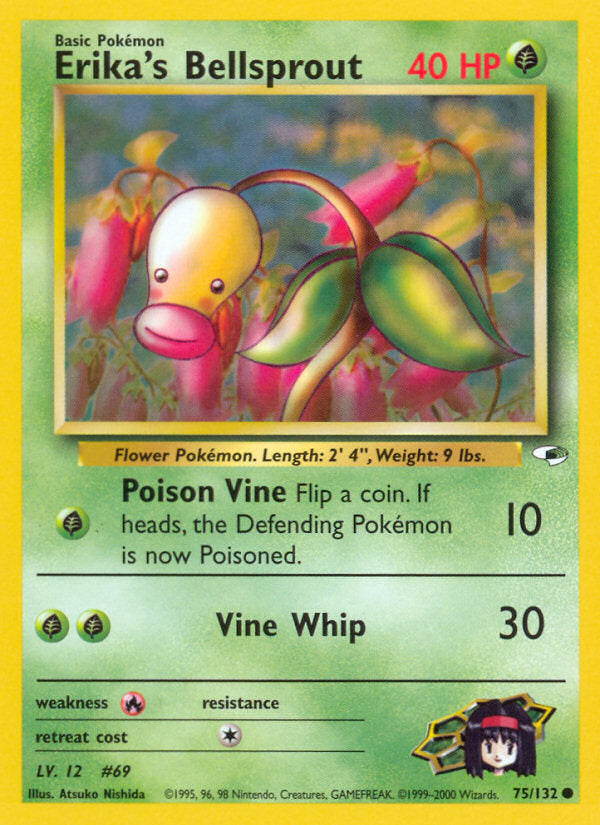 Gym Heroes Erika's Bellsprout #75/132 unlimited
